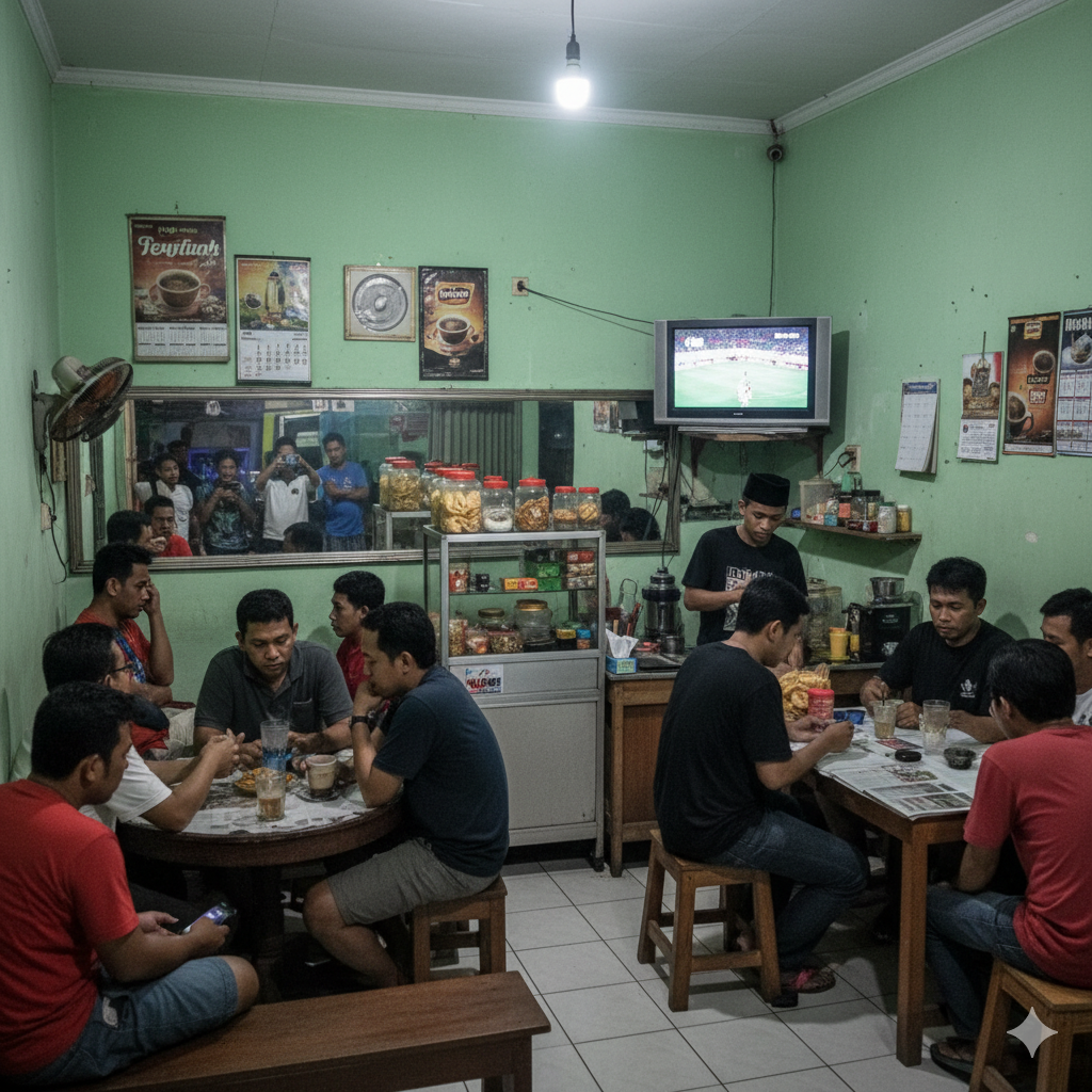 Evolusi Warkop: Jantung Sosial dari Gang Sempit ke Urban